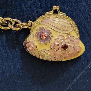 Keychain Keycharm Keyring for Purse Bag Flower Purse